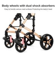 Poussette 3 en 1 bébé poussette landau bébé voitures léger bébé poussettes bébé siège auto bébé landau une main pliable poussette 3