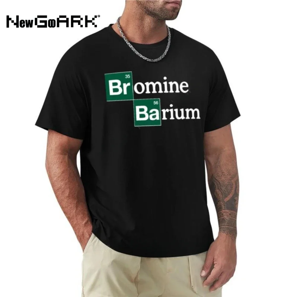 

Мужские черные награды shir Bromine and Barium, забавные научные награды T-Shir cusom shirs