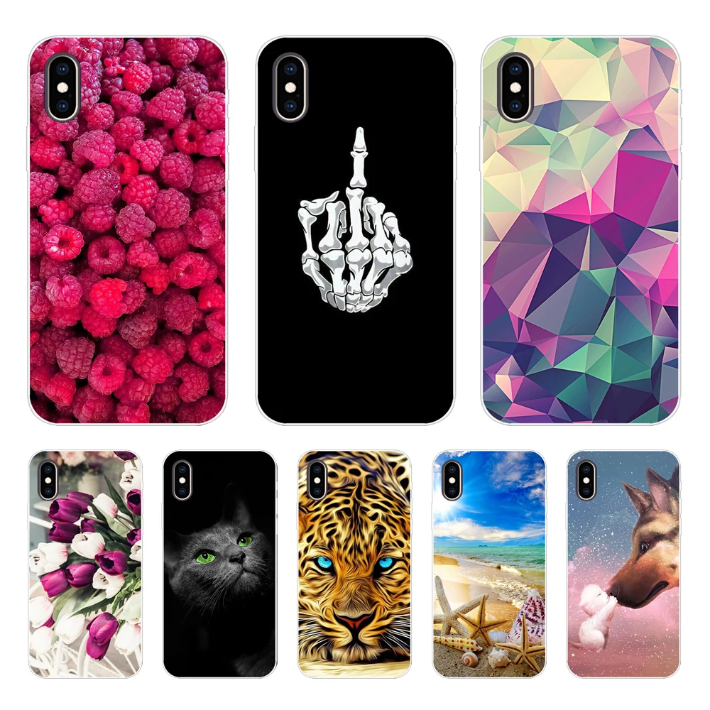 Custodia Per Iphone X Xs Max Xr Custodia Verniciata In Silicone Morbido Tpu Cover Posteriore Per Iphone X Xs Max Xr Coque Capa Funda Skin Antiurto