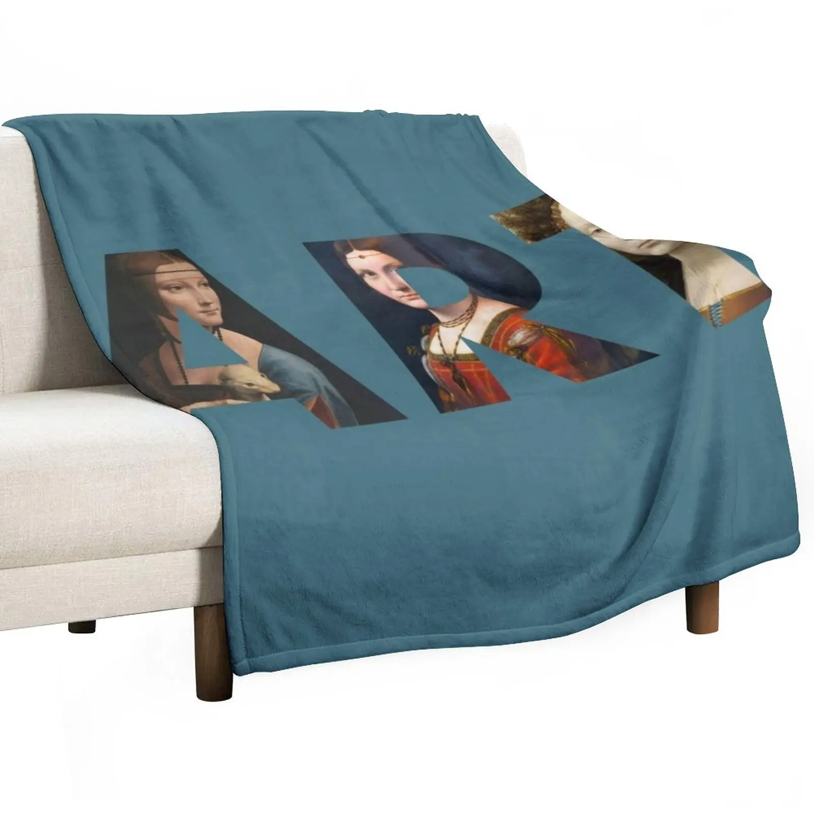 

Art by Leonardo da Vinci Throw Blanket Plaid Flannel Blankets