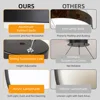 LED Round Pendant Light 110V/220V Ceiling Chandelier Office Ring Hanging Lamps Dining Living Room Home Ceiling Lighting Fixture 5