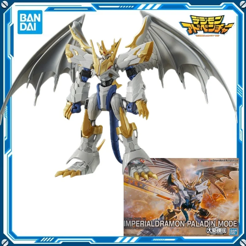 

Bandai Original Figure-rise Standard Digimon Adventure Imperialdramon Paladin Mode Action Figure Assembly Model Kit Toy Gift