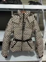 2025 RARA new women's fashion waist with belt hooded down cotton jacket commuting warm windproof jacket more comfortable to wear 2