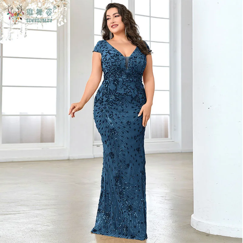 فساتين سهرة ترتر مقاس كبير