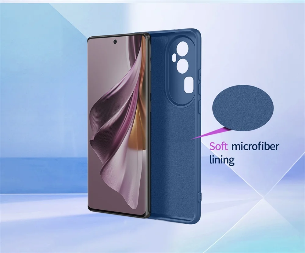 Ultra Slim Silicone Rugged Armor Case with Microfiber Lining
