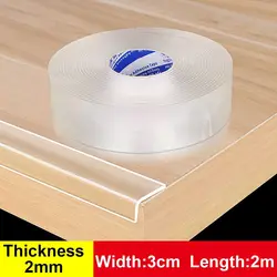 Transparent Self-Adhesive Protective Edge Guard (2mm x 3cm x 2m)