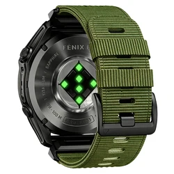 Premium Sports Nylon Strap - 22/26mm Replacement Band in Vibrant Colors - QuickFit 26mm (Army green)