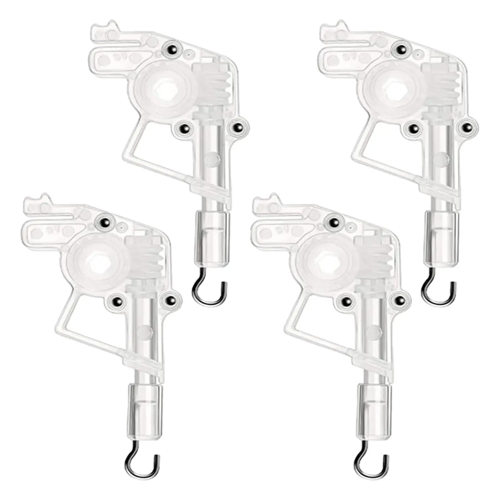 4 Pieces Blind Tilter Clear Low Rail Wand Tilter for Office, Bedroom, Home,