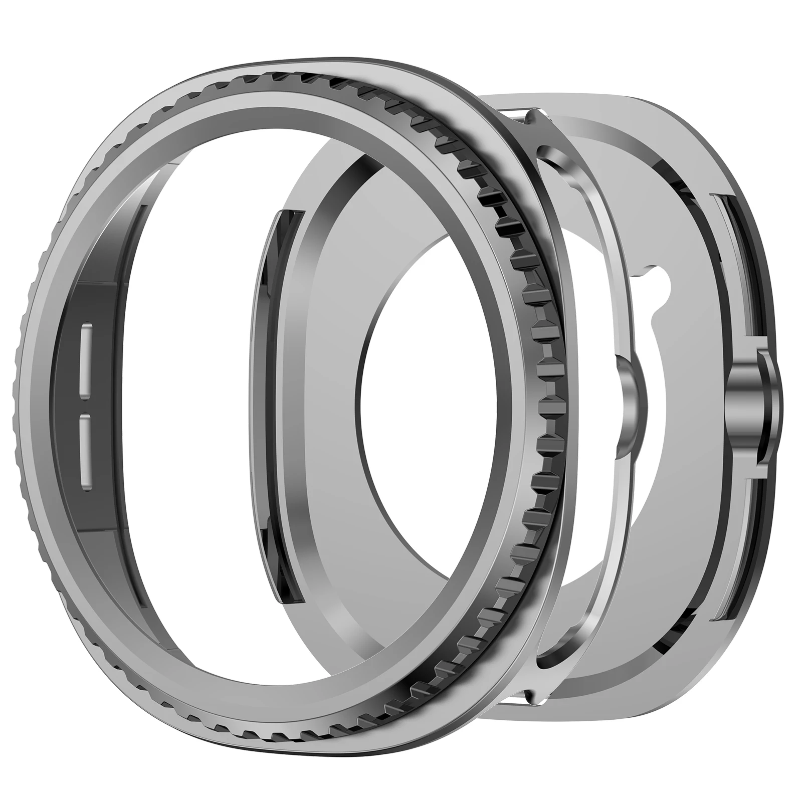 Premium Stainless Steel Bezel Ring & Protective Cover Case