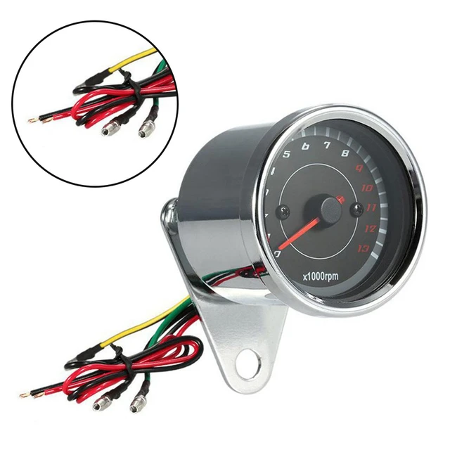 Contagiri a spostamento 13K RPM moto 6.5cm di diametro alloggiamento  superiore in vetro acciaio inossidabile applicabile a tutte le moto -  AliExpress