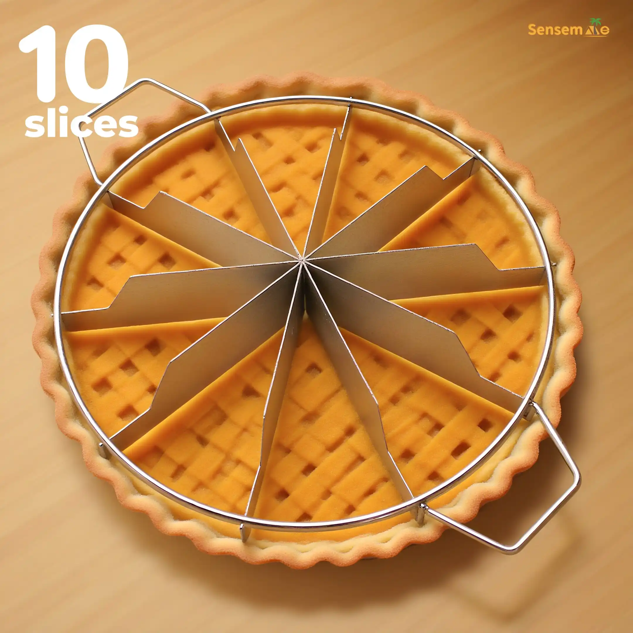 Cortador de pasteles, rebanador de acero inoxidable, marcador de porciones de pastelería, divisor de pastel de Pizza, incluso 4-10 rebanadas, porción de pastel, herramientas para hornear, cocina
