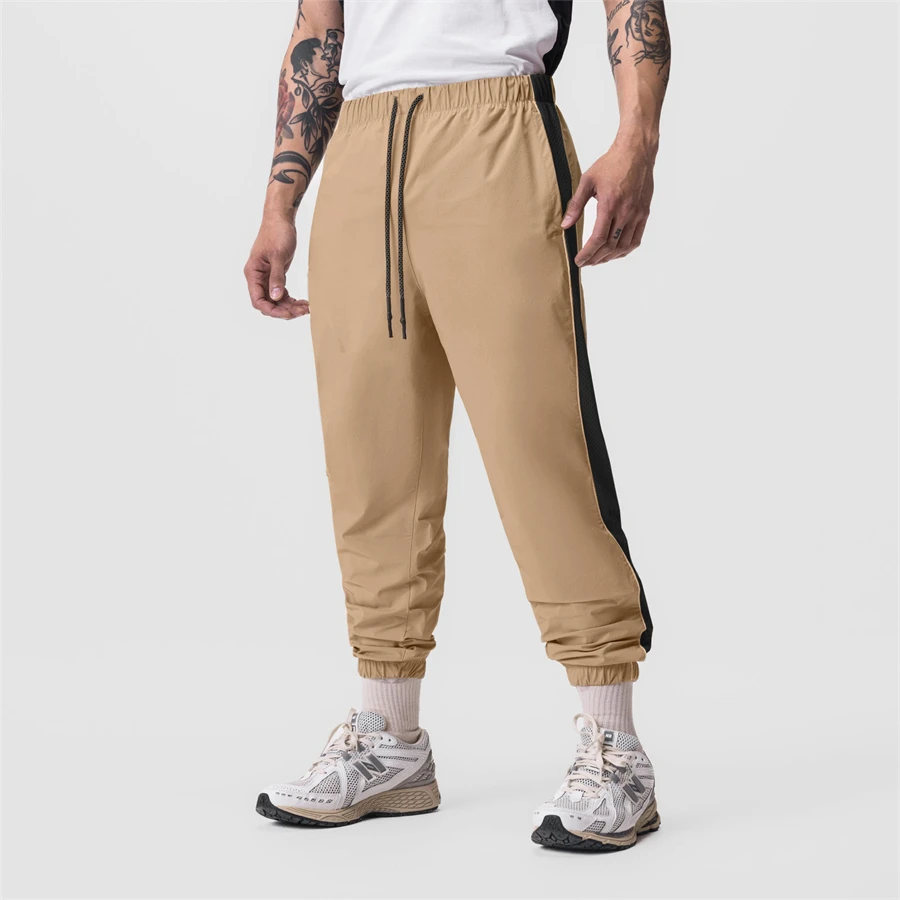 Spring Autumn Ropa Hombre Men Polyester Quick Dry Casual Sport Pants Zipper Pockets Joggers Tactical Fitness Trousers Sweatpants