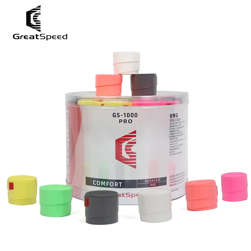 60 Pcs Tennis Overgrip Sweat Absorbing Band Sticky Thin Tennis Padel Racket Overgrip Badminton Sweatband PU Tennis Grip 60PCS