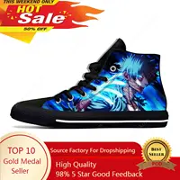 Japanese Anime Cartoon My Hero Academia Dabi Cool Casual Cloth Shoes High Top Lightweight Breathable 3D Print Men Women Sneakers 1