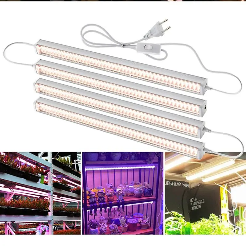 FluorescentLEDPlantGrowthLightFullSpectrumHydroponicVegetableSupplementLampGreenhouse