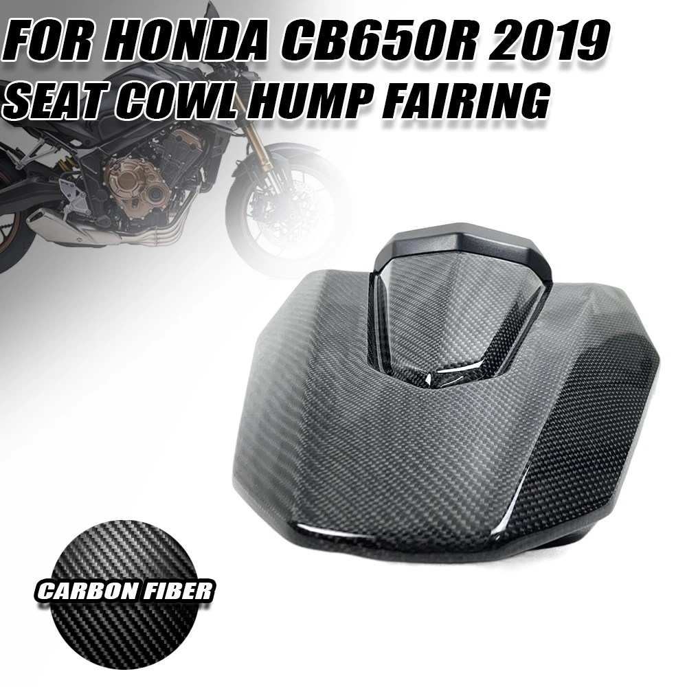 

Для HONDA CB650R CBR650R 2019 2021 мотоцикла 100% углеродное волокно заднее сиденье капот пассажирский капот заднее сиденье обтекатель