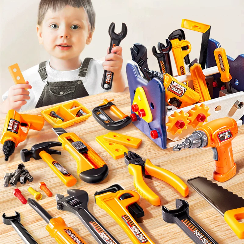 Children's Tool Set with Electric Toy Drill Kids Power
