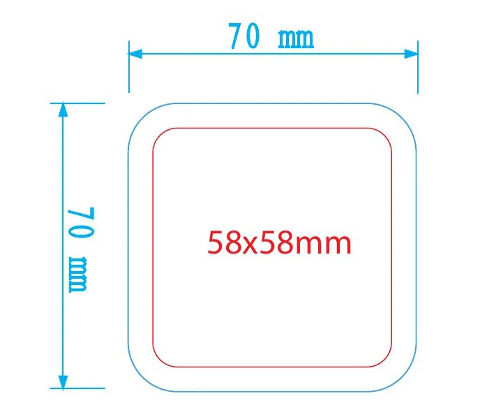 Square 58x58mm Just Fit N4 Interchangeable Die Mould for New Pro Badge Machine Button Maker bothButton Machine