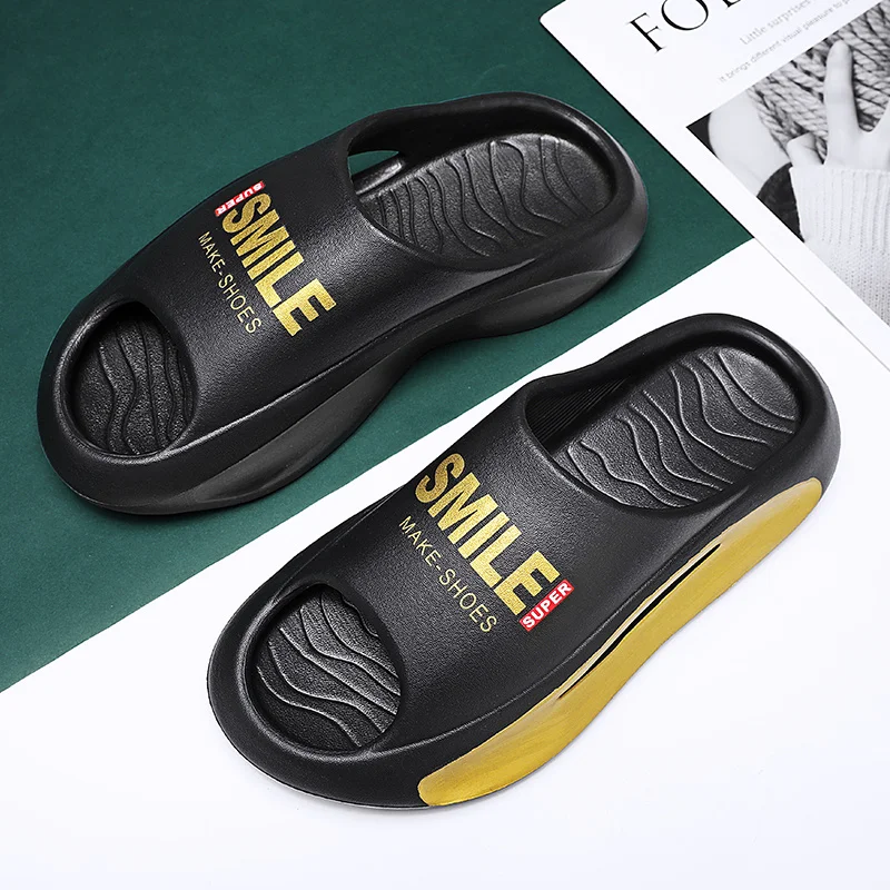 Papuče pre mužov Protišmykové sandále s hrubou podrážkou Vankúš s otvorenou špičkou Plážové papuče pre letné papuče do interiéru vonku_voghion.com