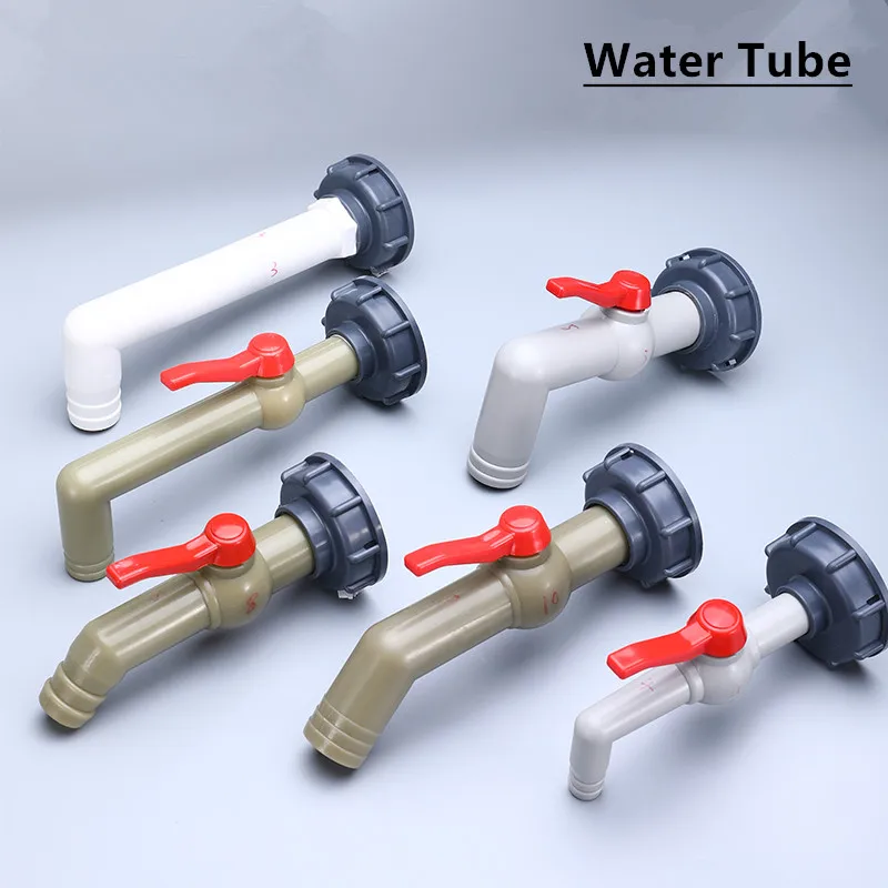 Uni-Fine Adattatore per Serbatoio da 1000 l, Rubinetto S60X6, Connettore Filettato IBC da 3/4, IBC Serbatoio Adattatore Rubinetto per Cisterna da 1000 litri per la Raccolta di Acqua Piovana