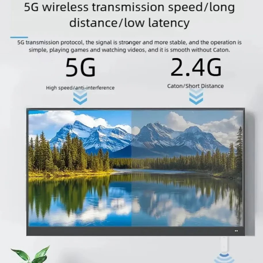 5G 1080P 30M Wireless HDMI-Compatible Video Audio Transmitter Receiver Extender Display Adapter Dongle For TV Box Monitor PC