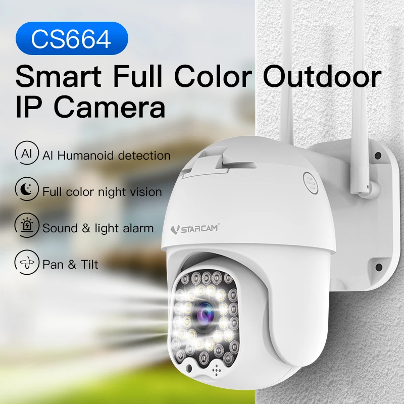 

VStarcam New 3MP HD Outdoor Security Camera More LED Light Security WiFi Waterproof Dustproof Smart Home Night Vision Phone App