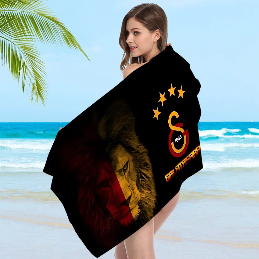 G-Galatasarays Logo Microfiber Printed Beach Towel Mountain Climbing Yoga Beach Swimming Running Absorbent Soft Towel 5