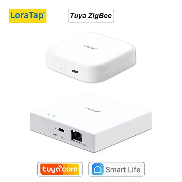 LoraTap Tuya Multi-mode WiFi ZigBee 3.0 Bluetooth Mesh Gateway Hub Bridge Wireless and Wired Smart Life App Remote Control 1