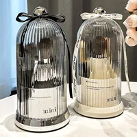 360 Rotating Desktop Makeup Brushes Holder Portable Desktop Makeup Organizer Cosmetic Storage Box Make Up Tools Lipstick Rack 1