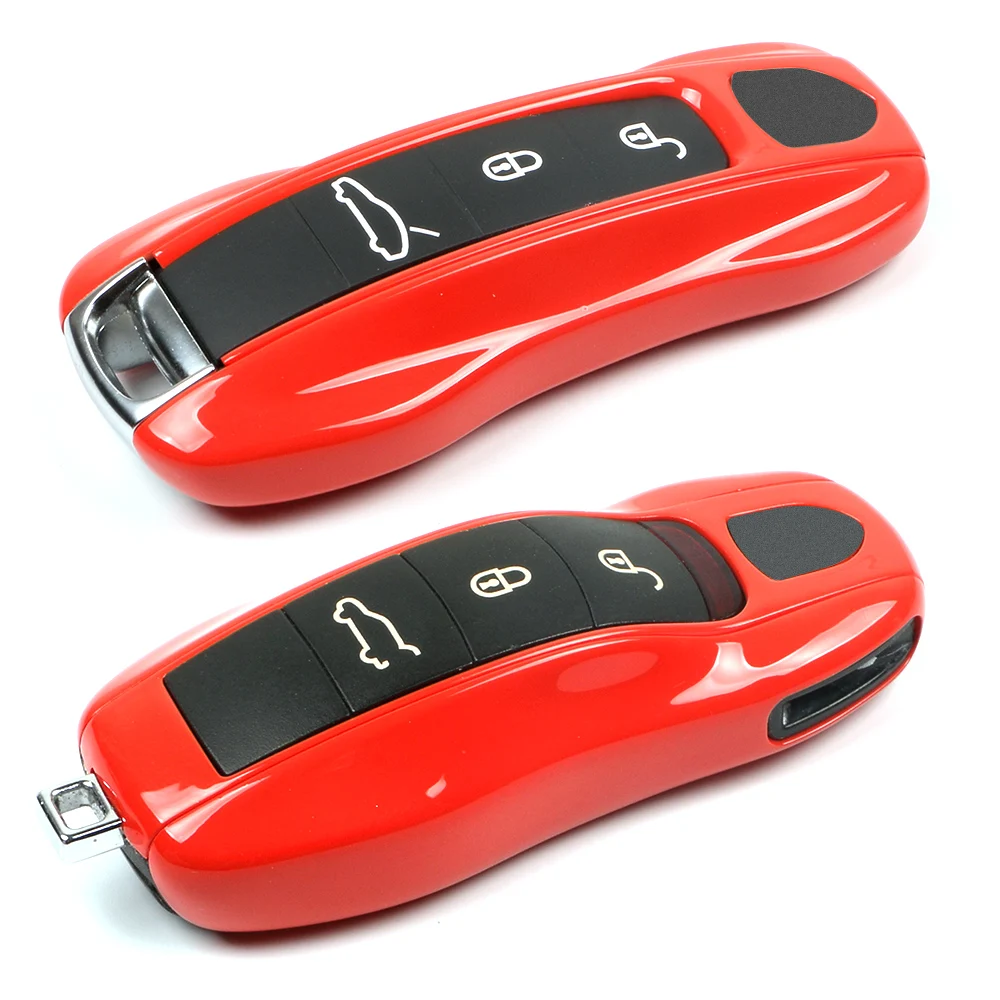 

Key Case Cover For Porsche Fob Shell For Cayenne Macan Cayman Panamera Carrera Boxster 911 970 981 991 781 971 9YA Aaccessories