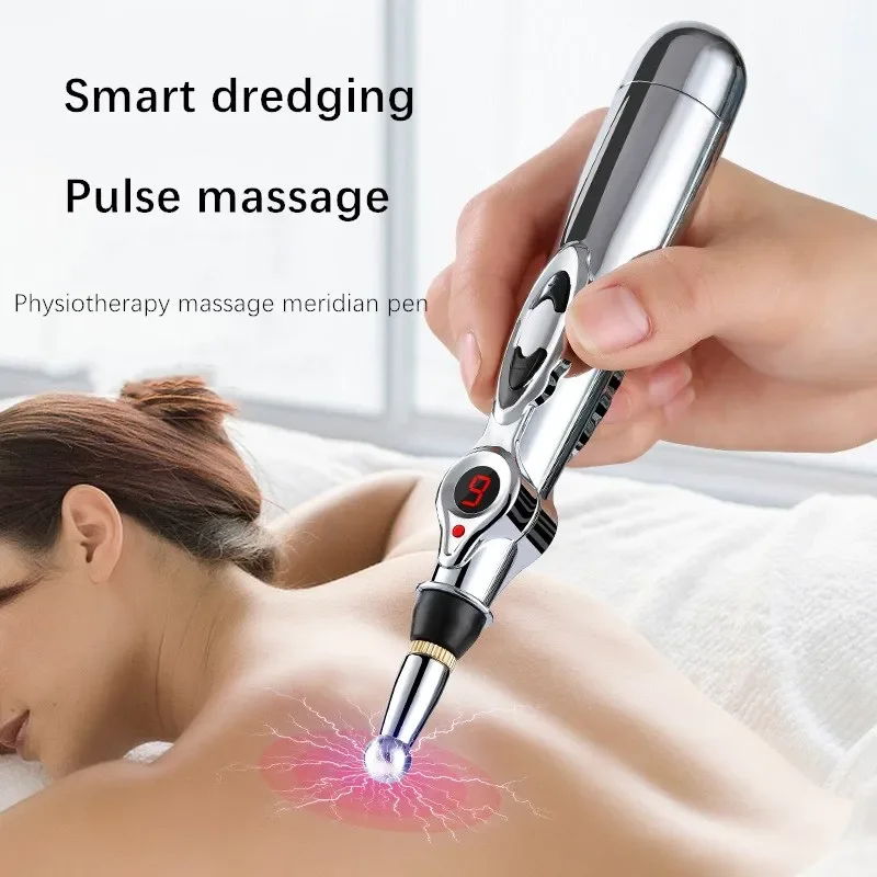 

1PC Hot Electronic Acupuncture Pen Electric Meridians Laser Therapy Heal Massage Pen Meridian Energy Pen Relief Pain Tools