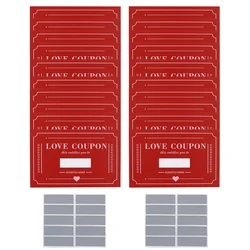 Romantic Scratch - Off Love Coupons - Creative Gift Set (20Pcs Red)