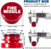 Car Cigarette Lighter Plug Cover FIRE MISSILE EJECT Button Fits Most Automotive Vehicles Boats With Standard 12V Power Source 2