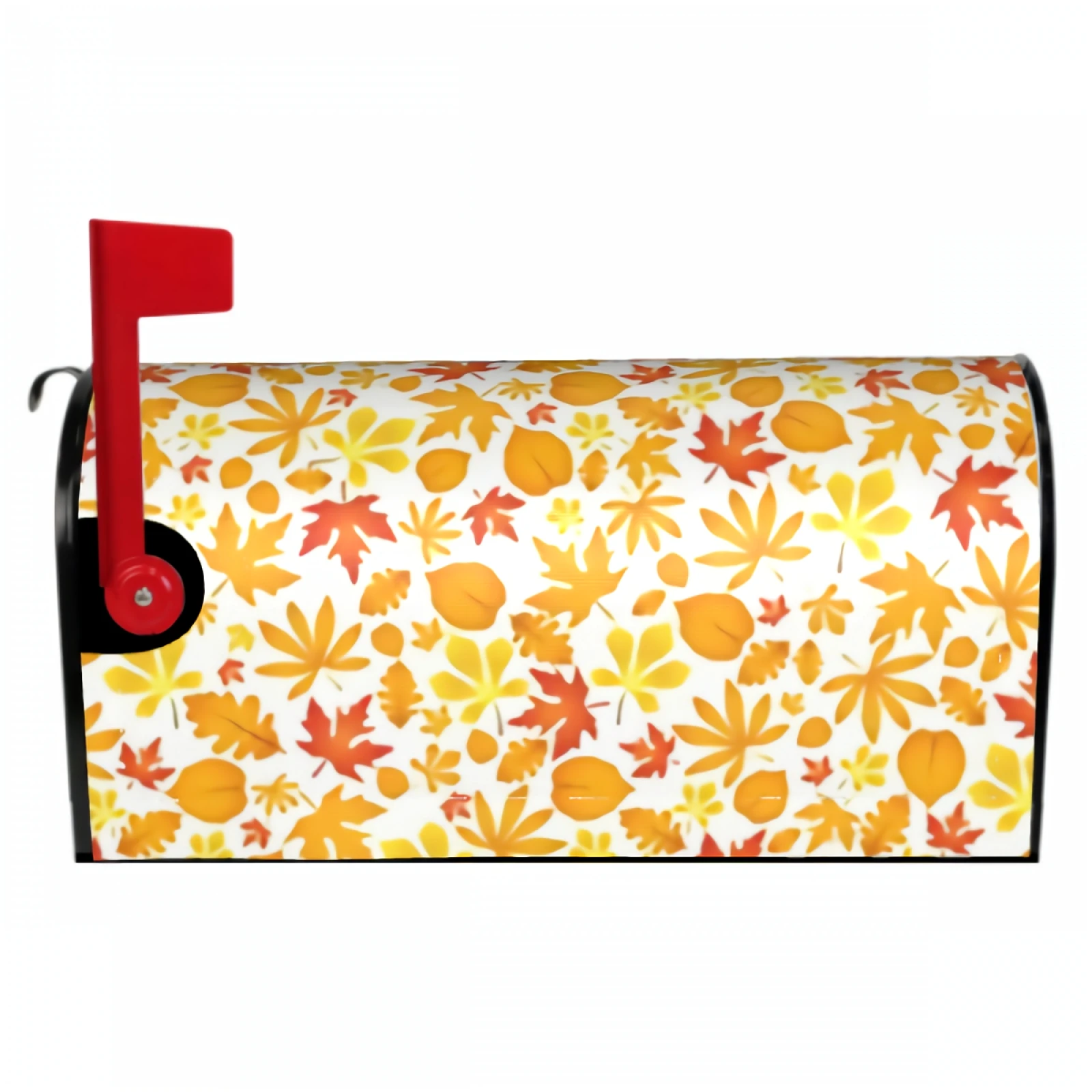 

Fall Autumn Maple Leaf Mailbox Covers Magnetic Orange Yellow Red Leaves Decorative Mailboxes Wraps Post Letter Box Cover