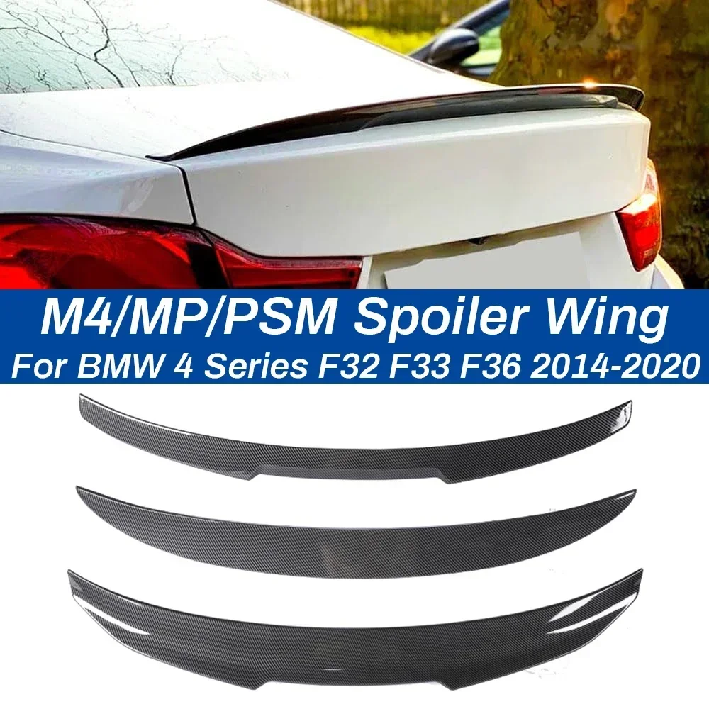 

M Performance M Tech спойлер для заднего багажника из углеродного волокна M4 PSM стильное крыло для BMW 4 серии F32 F33 F36 2014-2020 автомобильные аксессуары