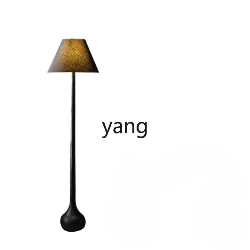 

Yjq] Vertical Solid Wood Floor Lamp Minimalist High-Grade Log Living Room Bedroom Study Decorative Lamp