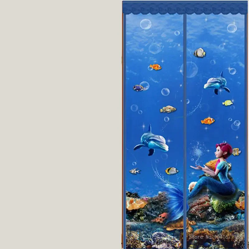 Creative Magnetic Screen Door Curtain, Anti Mosquito Net, Insect Fly Bug Curtain, Automatic Closing Mesh, Summer Home Items, 1Pc