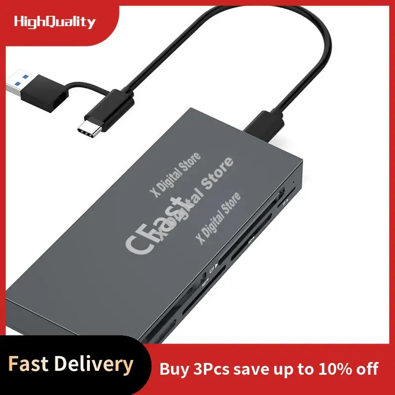 6개의 카드를 동시에 읽기 CF/MS/SD/TF/XD/Cfast 카메라 카드 리더기 휴대폰 태블릿 메모리 카드 리더기-ABVK