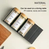 Spice Drawer Organizer Adjustable Spice Rack for Spice Jars 4 Layers Kitchen Spice Drawer Shelf Cabinet Pantry Kitchen Organizer 4