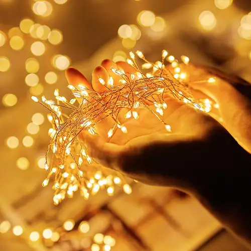 3/6/9M USB Power LED Firecracker String Lights Remote Control Garland Fairy Lights for Wedding Party Garden Christmas Decoration - Image 4