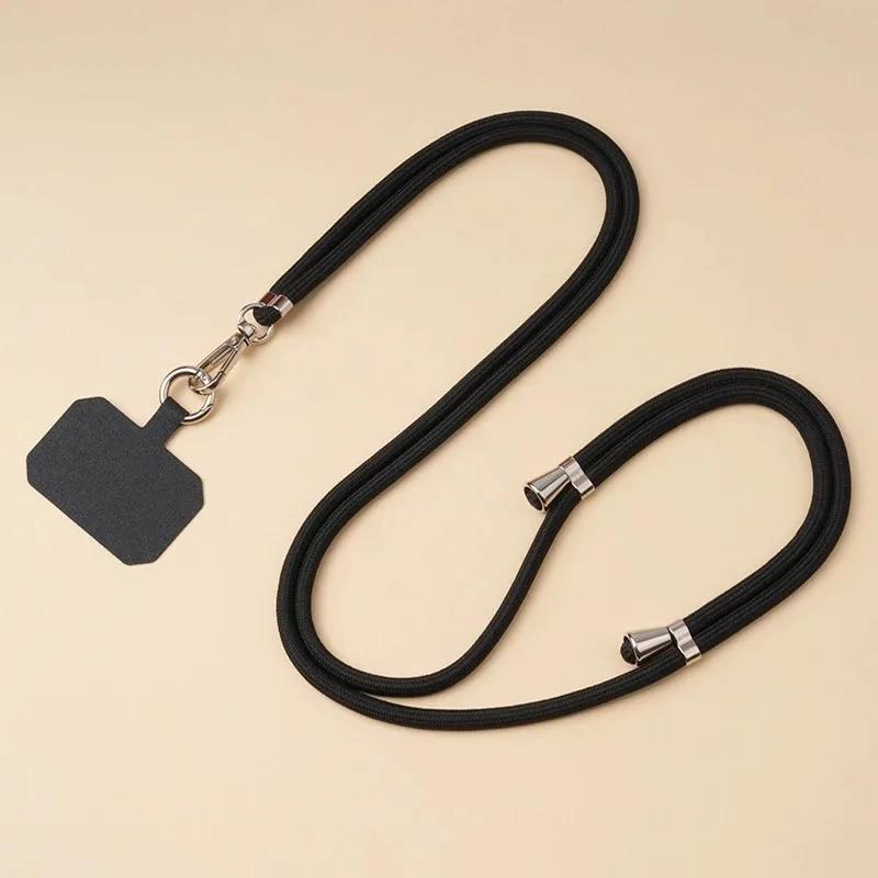 2-in-1 Crossbody Lanyard & Necklace Strap - Universal Adjustable Phone Holder with Secure Anti-Loss Clip for Outdoor/Travel