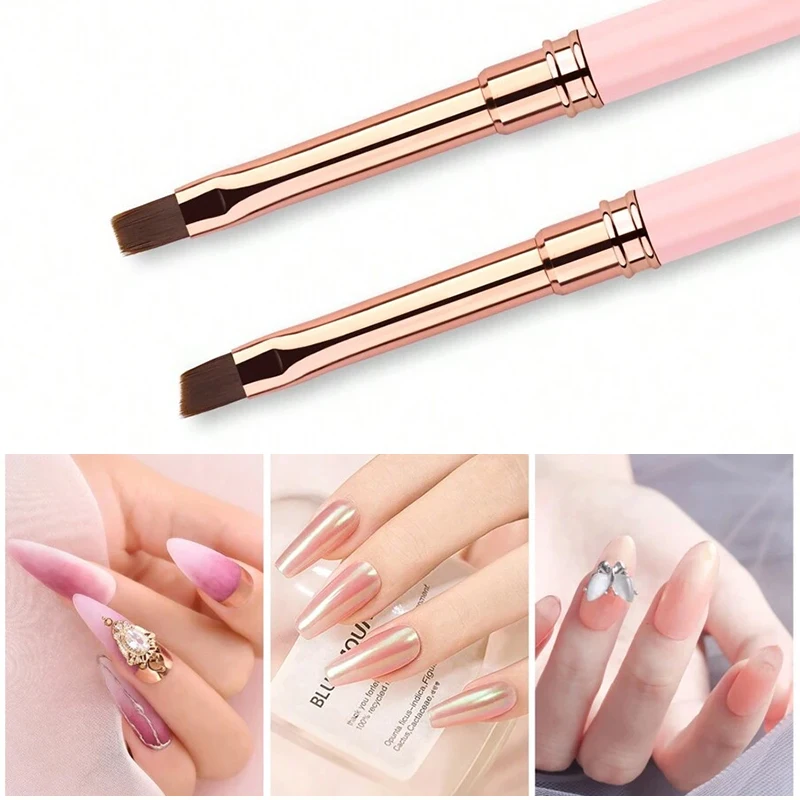 5Pcs Gradient Nail Art Brush For Manicure Salon Tool Professional Painting Drawing UV Gel Extension Pen Nail Polish Nail Brushes 4