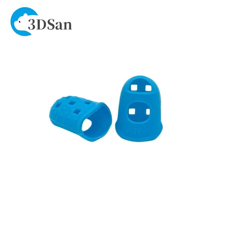 2 Pieces/Set 3D Printing Pen Finger Anti-scald Blue Colors Optional finger Protecting Silicone Finger Protector
