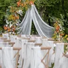 3/6m Wedding Arch Drape Fabric Sheer Chiffon Tulle Curtain For Banquet Birthday Party Backdrop Wedding Chair Sashes Decor Yarn 4