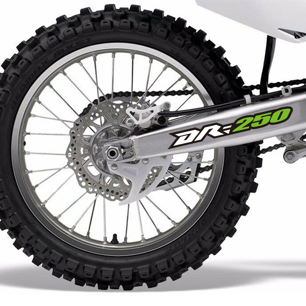 Suzuki DR250 Swingarm Stickers Decals DR 250 Graphics kit dirtbike