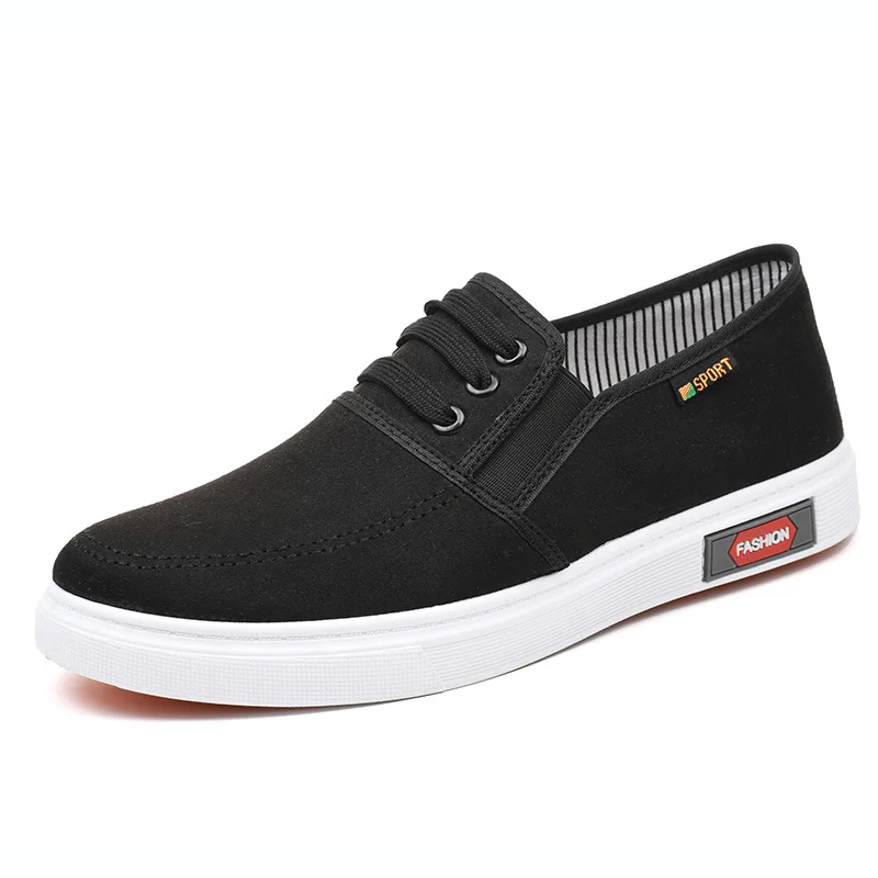 Men Shoes Breathable Canvas Shoes for Youth Student Slip on Walking Sneakers Driving Loafers House Moccasins Work Skate Flats 3