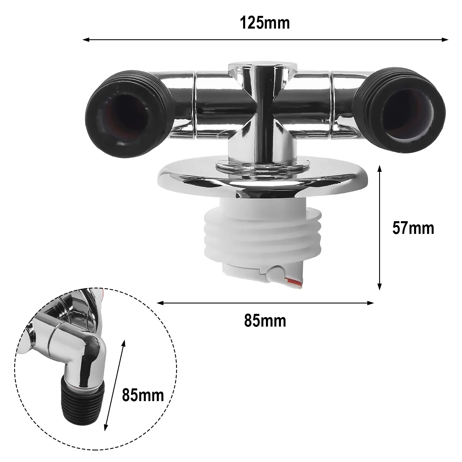 Washing Machine Sewer Pipe Floor Drain Tee Joint Floor Drain Adapter Elbow Pipe Connector Anti-odor And Anti-overflow washing machine drain connector