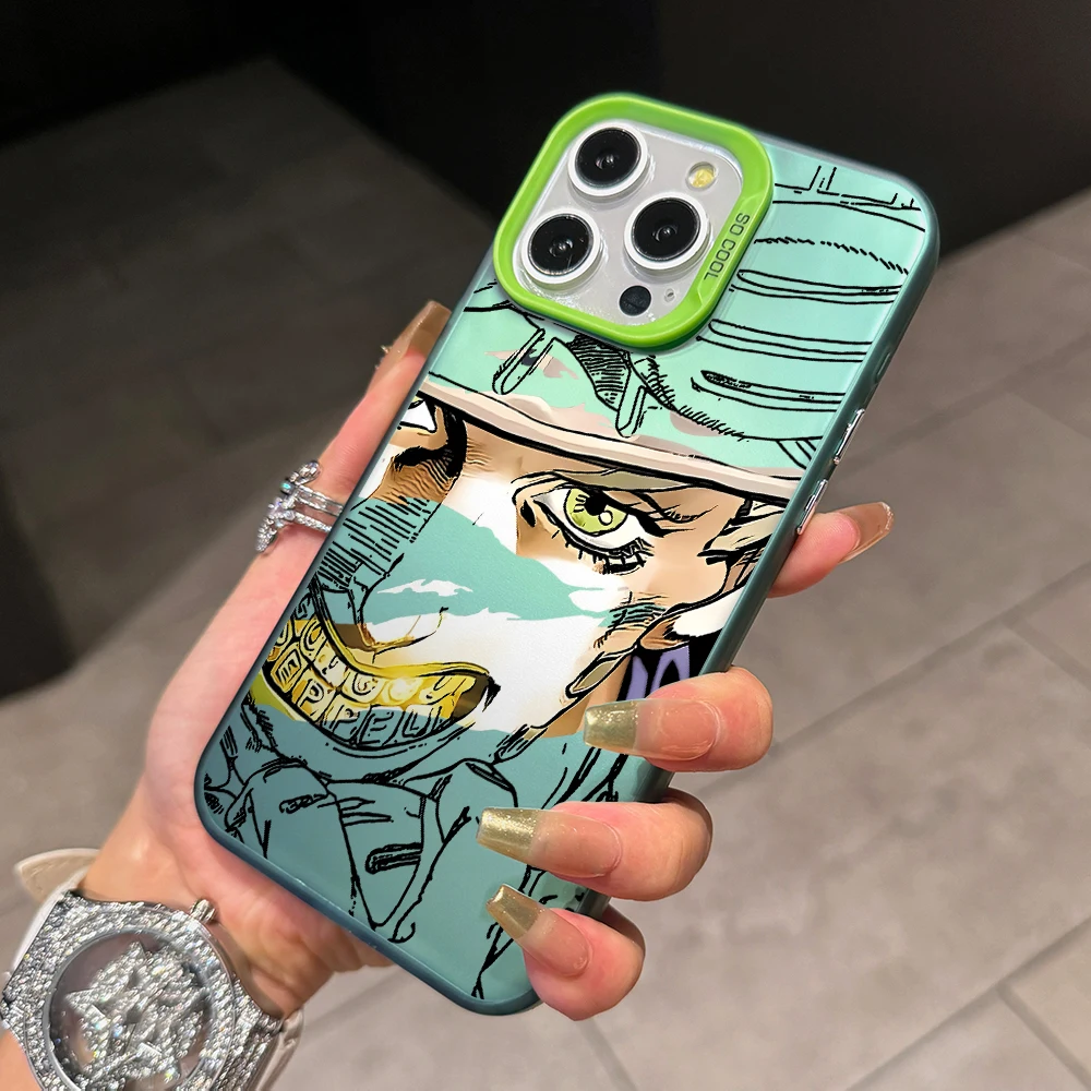 JoJo Bizarre Adventure Matte Silver Hard Phone Case
