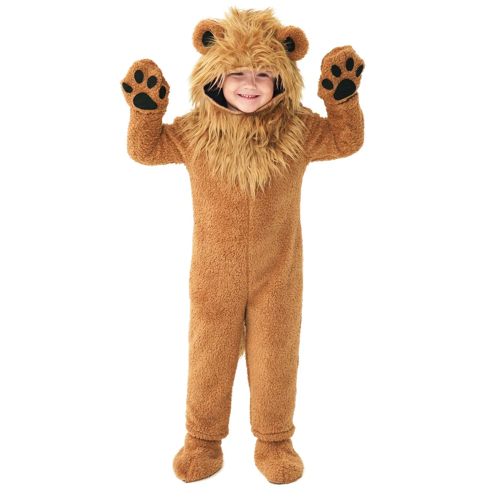 

Umorden Fleece Furry Boy's Lion Costume for Child Kids Toddler 2-12Y Complete Set Animal Themed Party Cosplay Halloween Purim