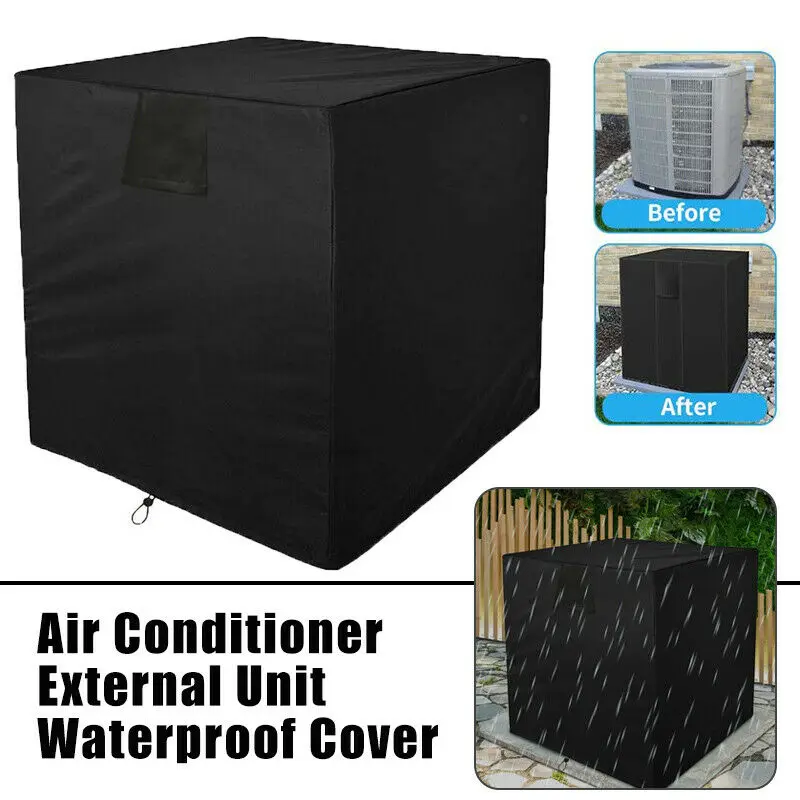 

Air Conditioner Cover for Outside Units Waterproof Windproof Durable Fabric AC Cover with Storage Bag Air Conditioner Cover
